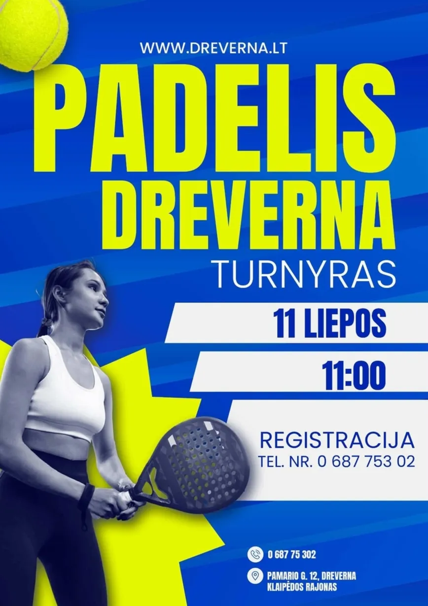 PIRMASIS PADELIO TURNYRAS DREVERNOS UOSTE