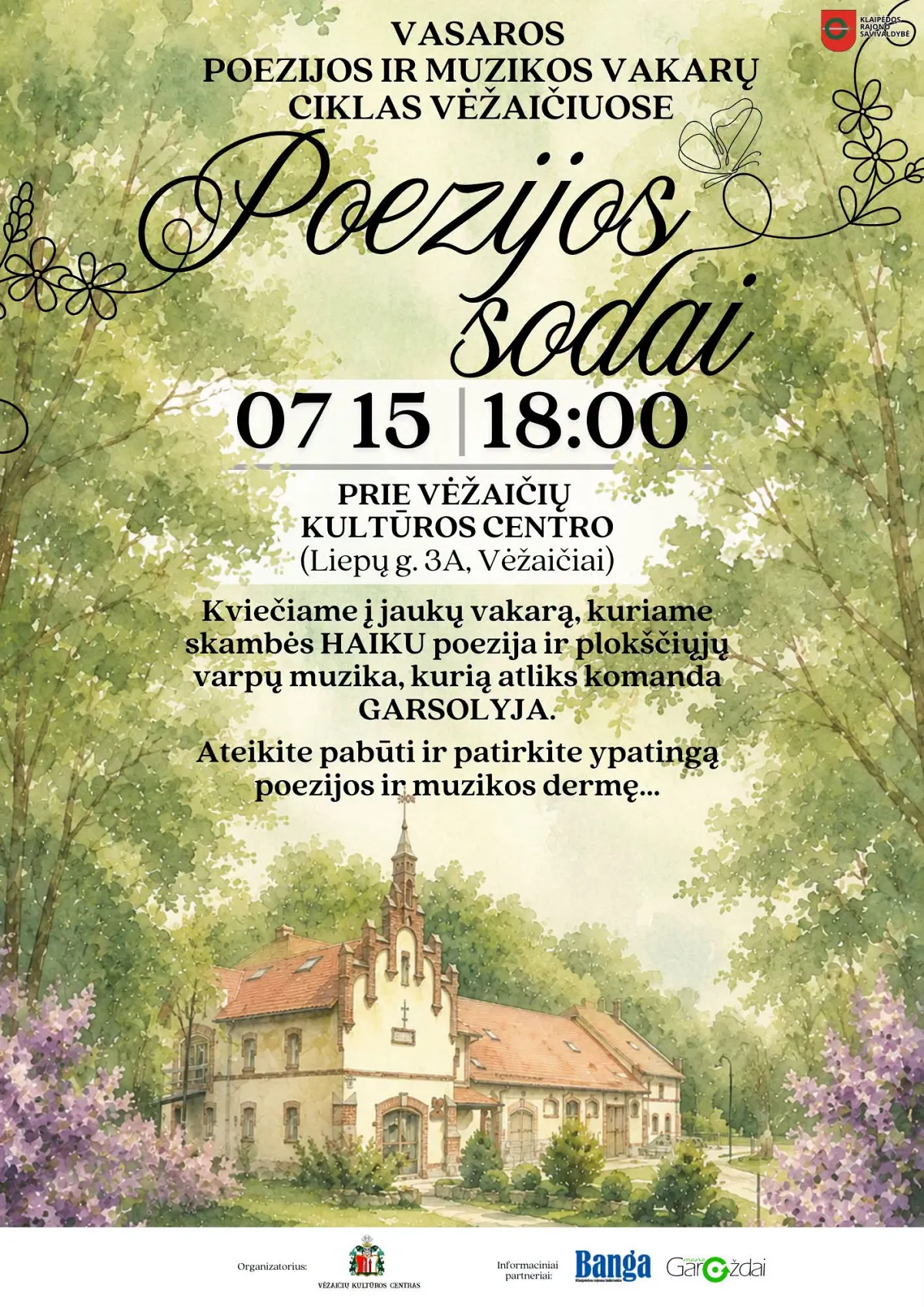 Poezijos sodai Vėžaičiuose