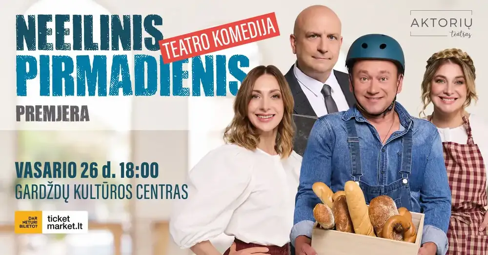 PREMJERA | Teatro komedija "Neeilinis pirmadienis"
