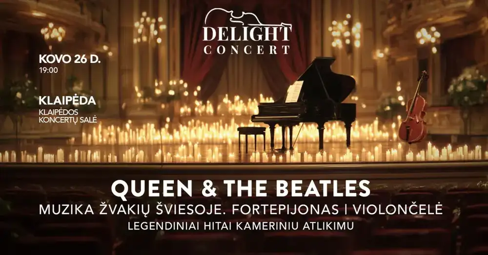 Queen ir The Beatles muzika žvakių šviesoje!