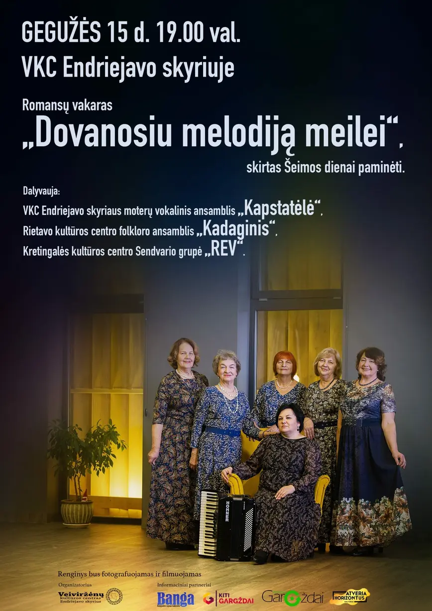 Romansų vakaras 'Dovanosiu melodiją meilei'