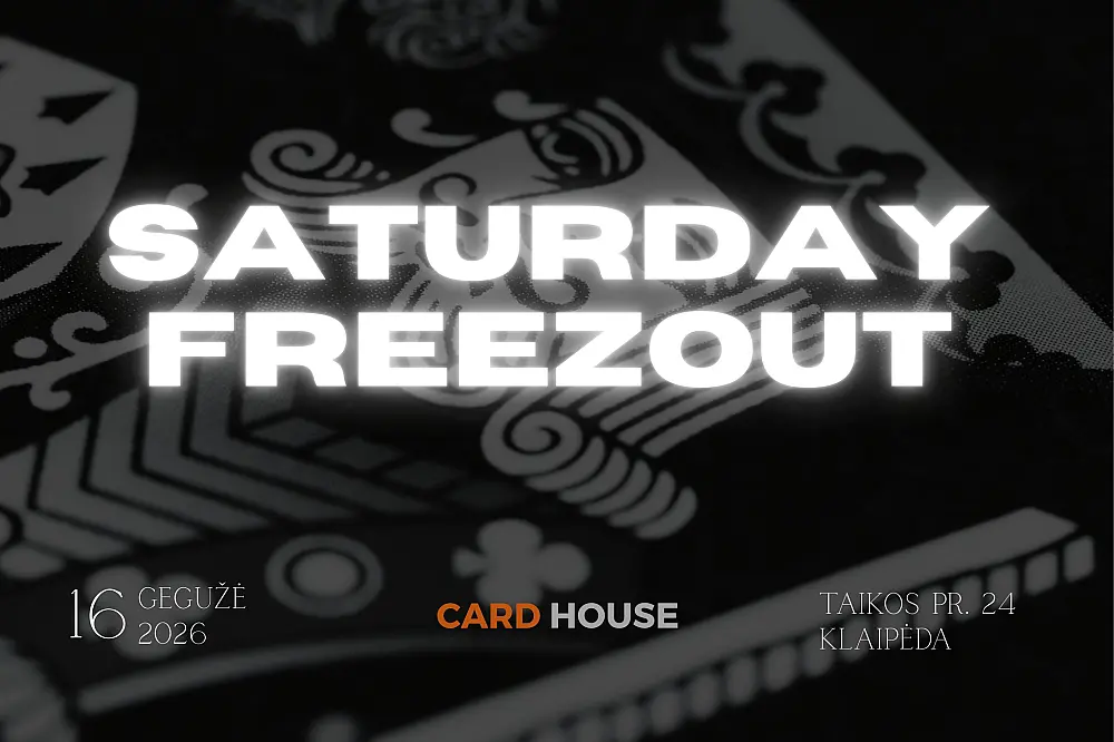 Saturday Freezeout: Sportinis pokeris Klaipėdoje