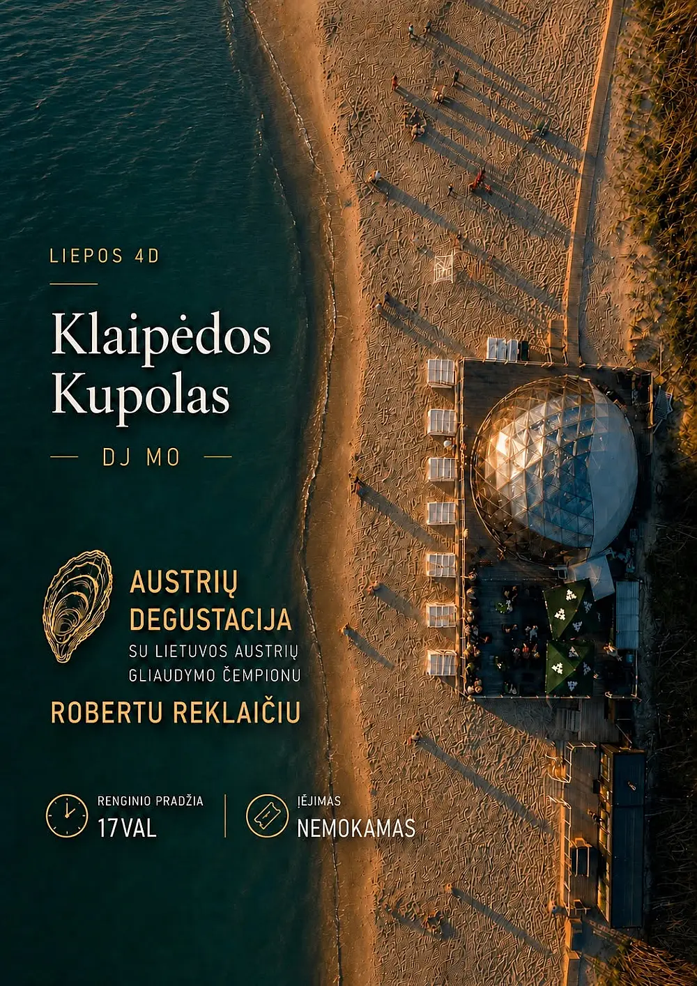 Saulėlydis, austrės ir DJ MO Klaipėdos kupole