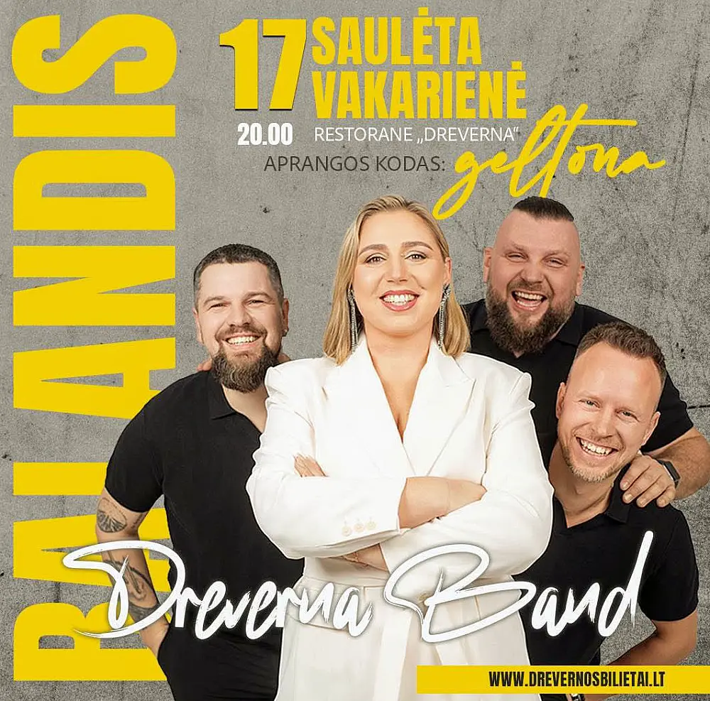 Saulėta vakarienė su Dreverna Band