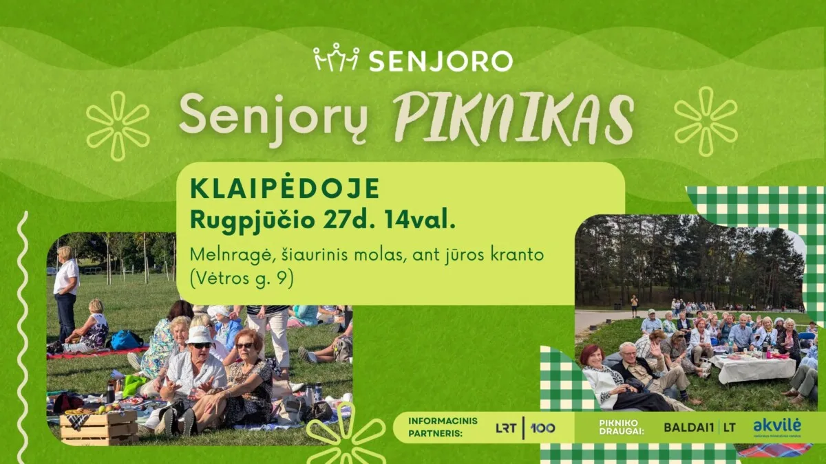 Senjorų piknikas Klaipėdoje