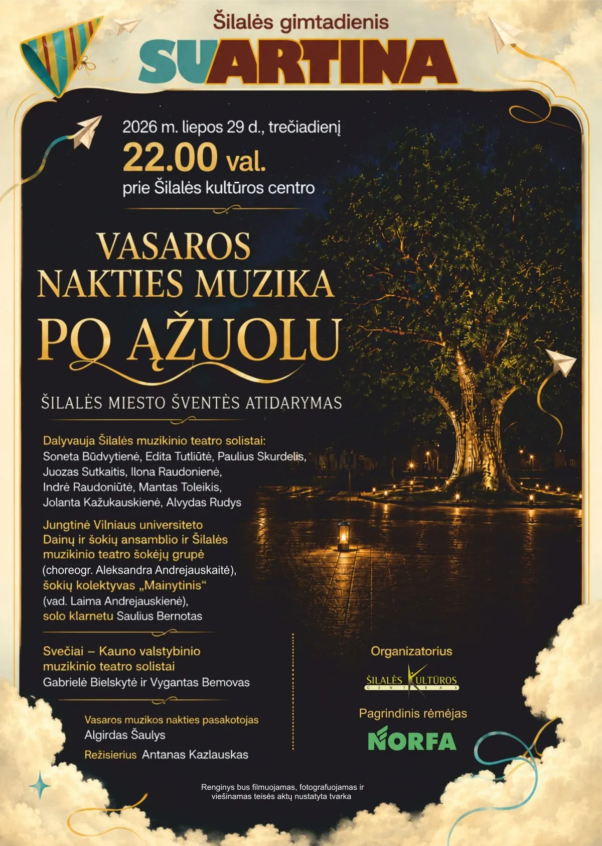 ŠILALĖS MIESTO ŠVENTĖS ATIDARYMAS 2026