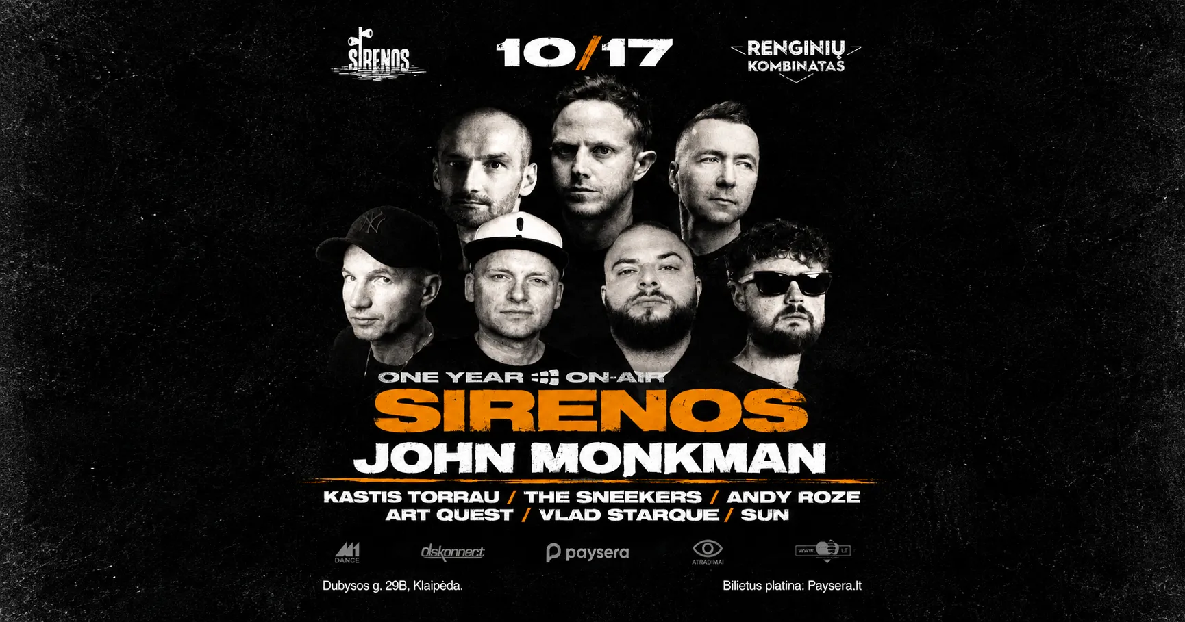 SIRENOS — ONE YEAR ON AIR | KLAIPĖDA 2026 - renginys