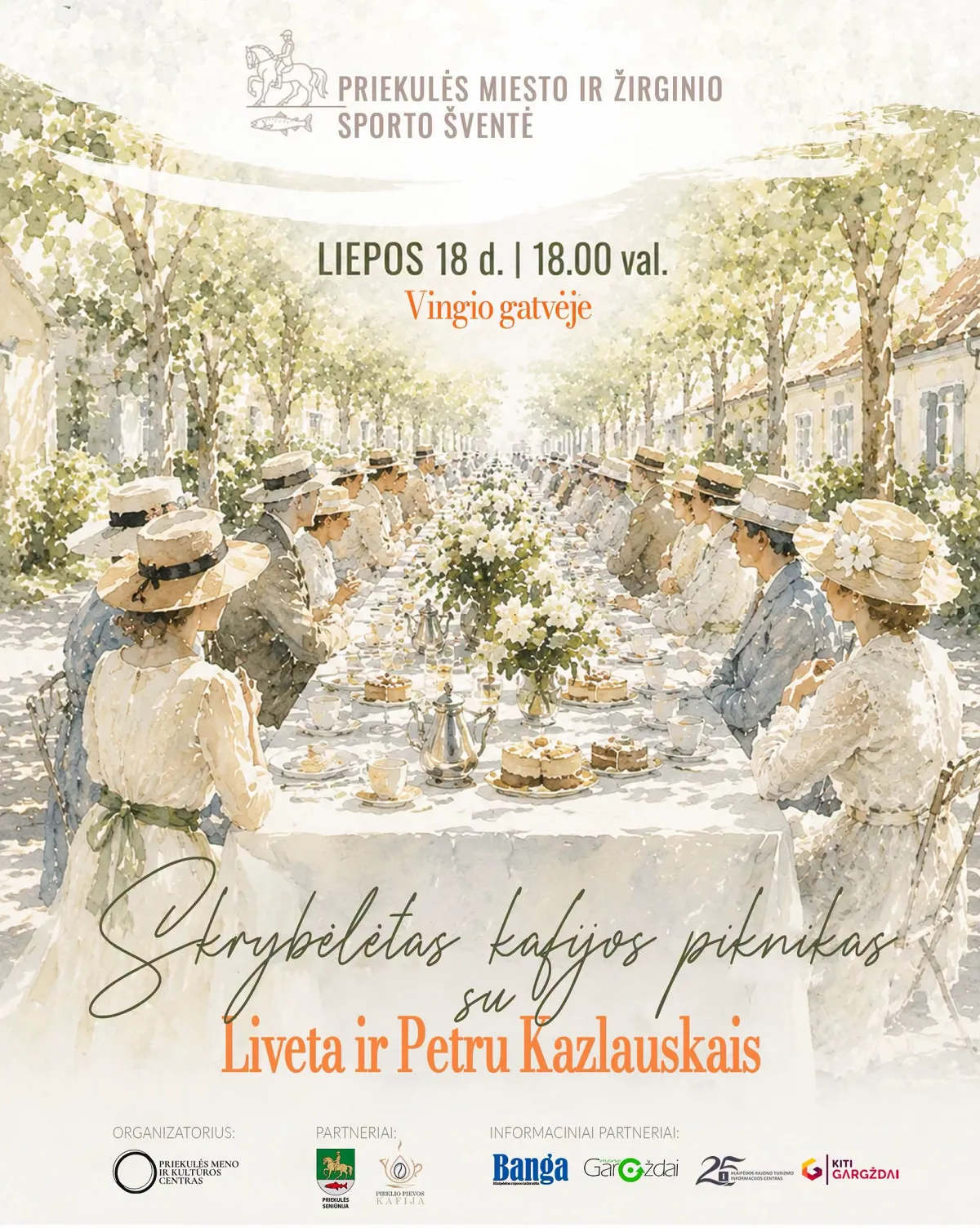 Skrybėlėtas kafijos piknikas su Liveta ir Petru Kazlauskais