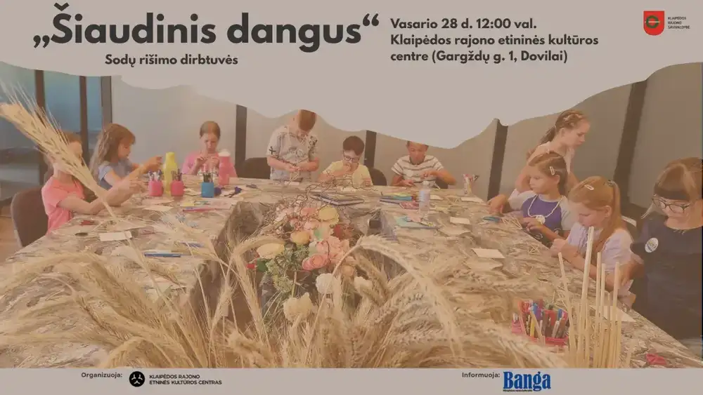 Sodų rišimo dirbtuvėlės „Šiaudinis dangus“