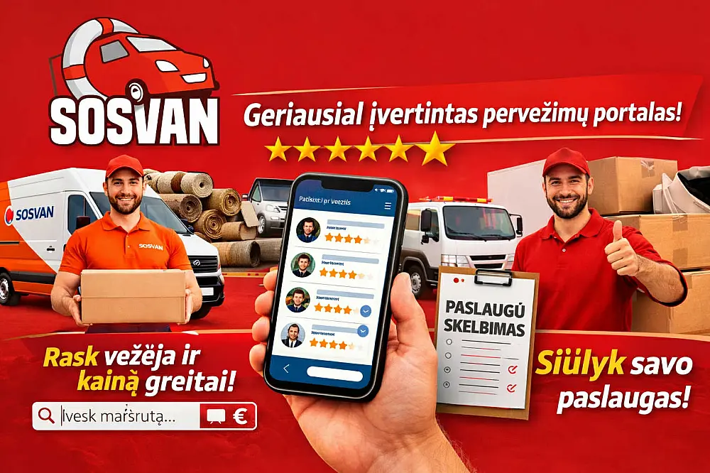 SOSVAN - Rask vežėją ir kainą greitai