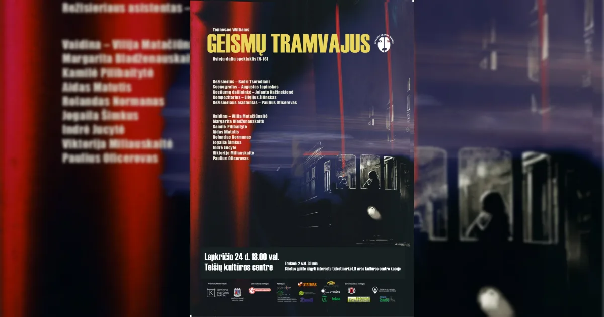 Spektaklis "Geismų tramvajus"