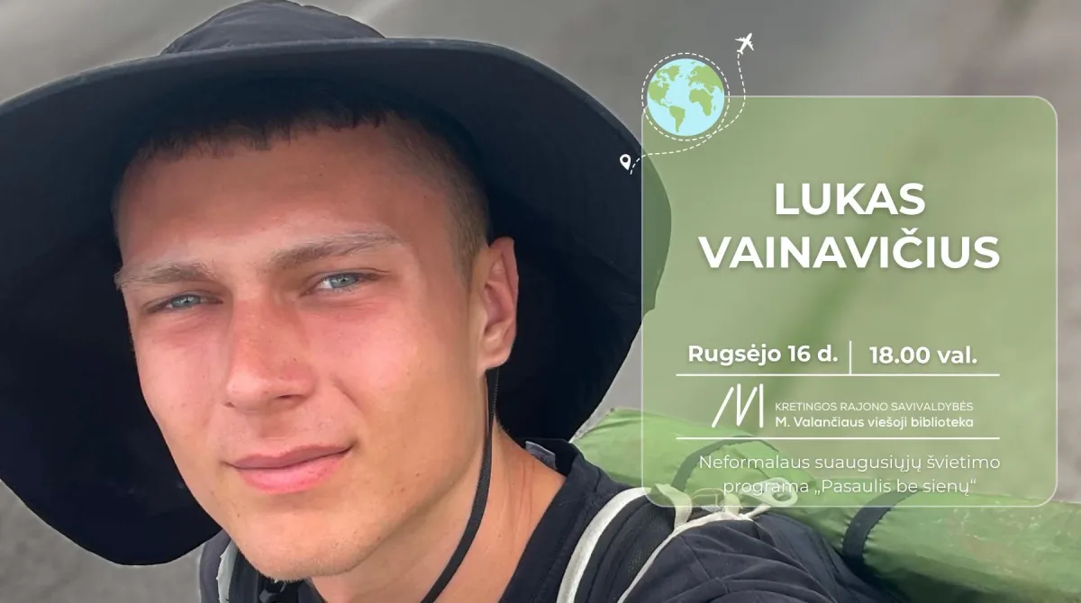 Susitikimas su keliautoju Luku Vainavičiumi