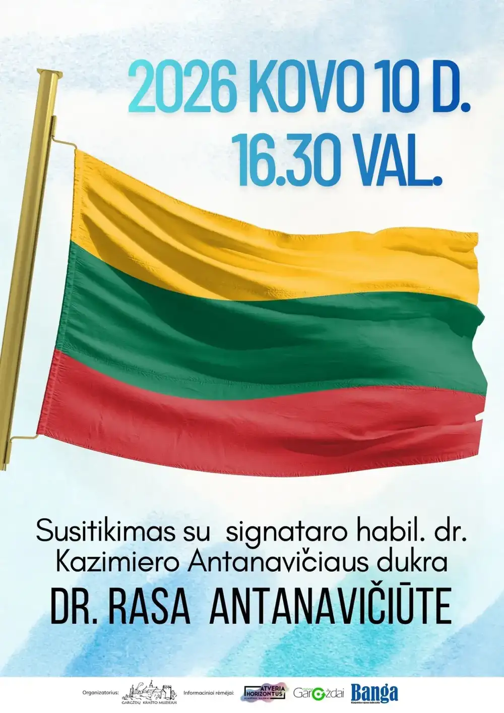 Susitikimas su signataro habil. dr. Kazimiero Antanavičiaus dukra dr. Rasa Antanavičiūte.