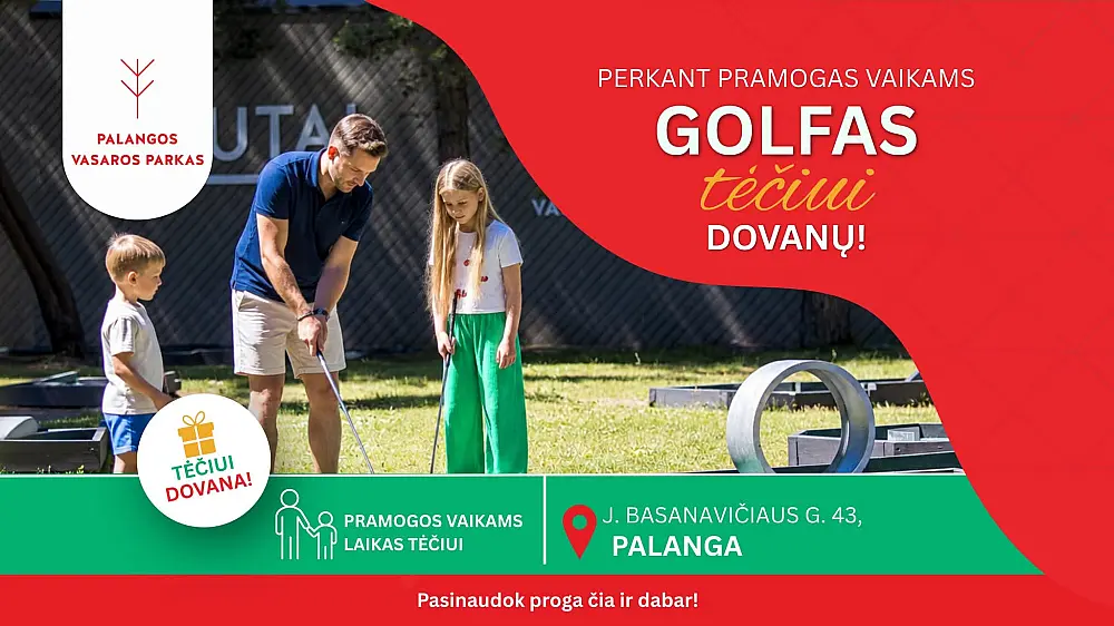 Švęskime Tėvo dieną Palangos vasaros parke