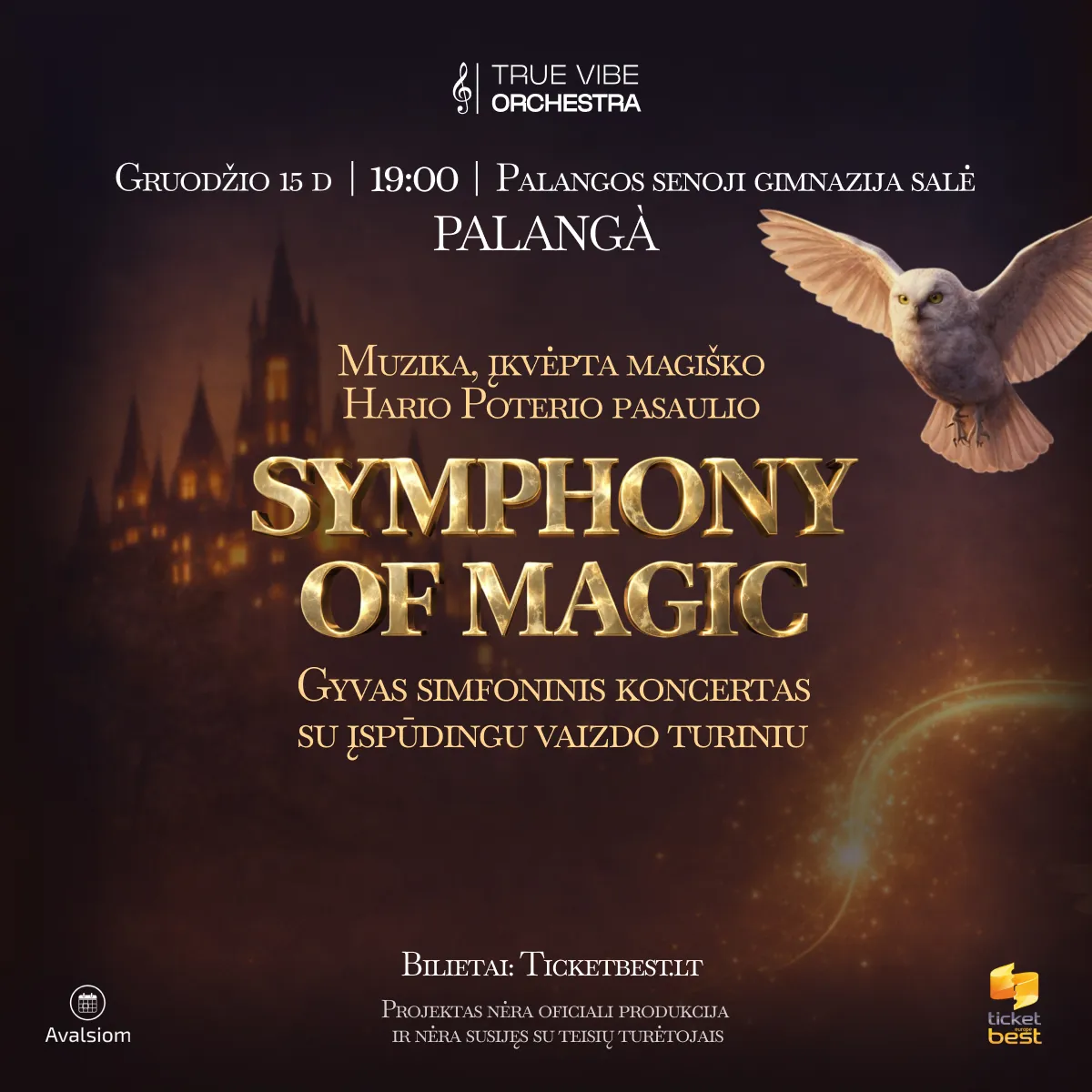 Symphony of Magic – gyvas kino filmų muzikos koncertas Palangoje
