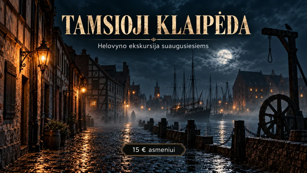 „Tamsioji Klaipėda“ – speciali Helovyno ekskursija suaugusiesiems