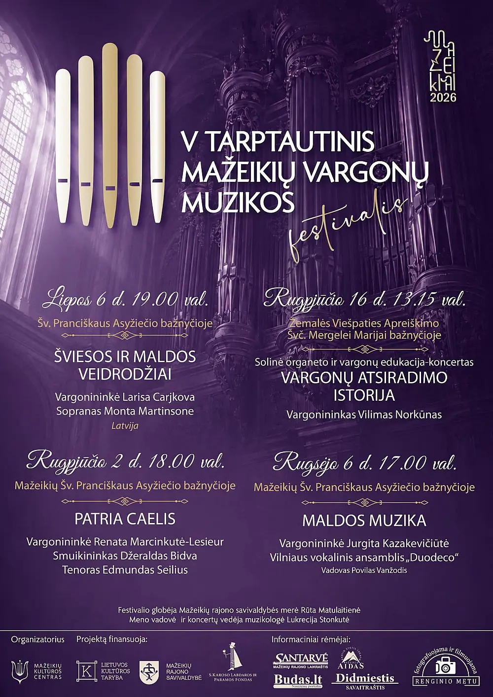 TARPTAUTINIS MAŽEIKIŲ VARGONŲ MUZIKOS FFESTIVALIS