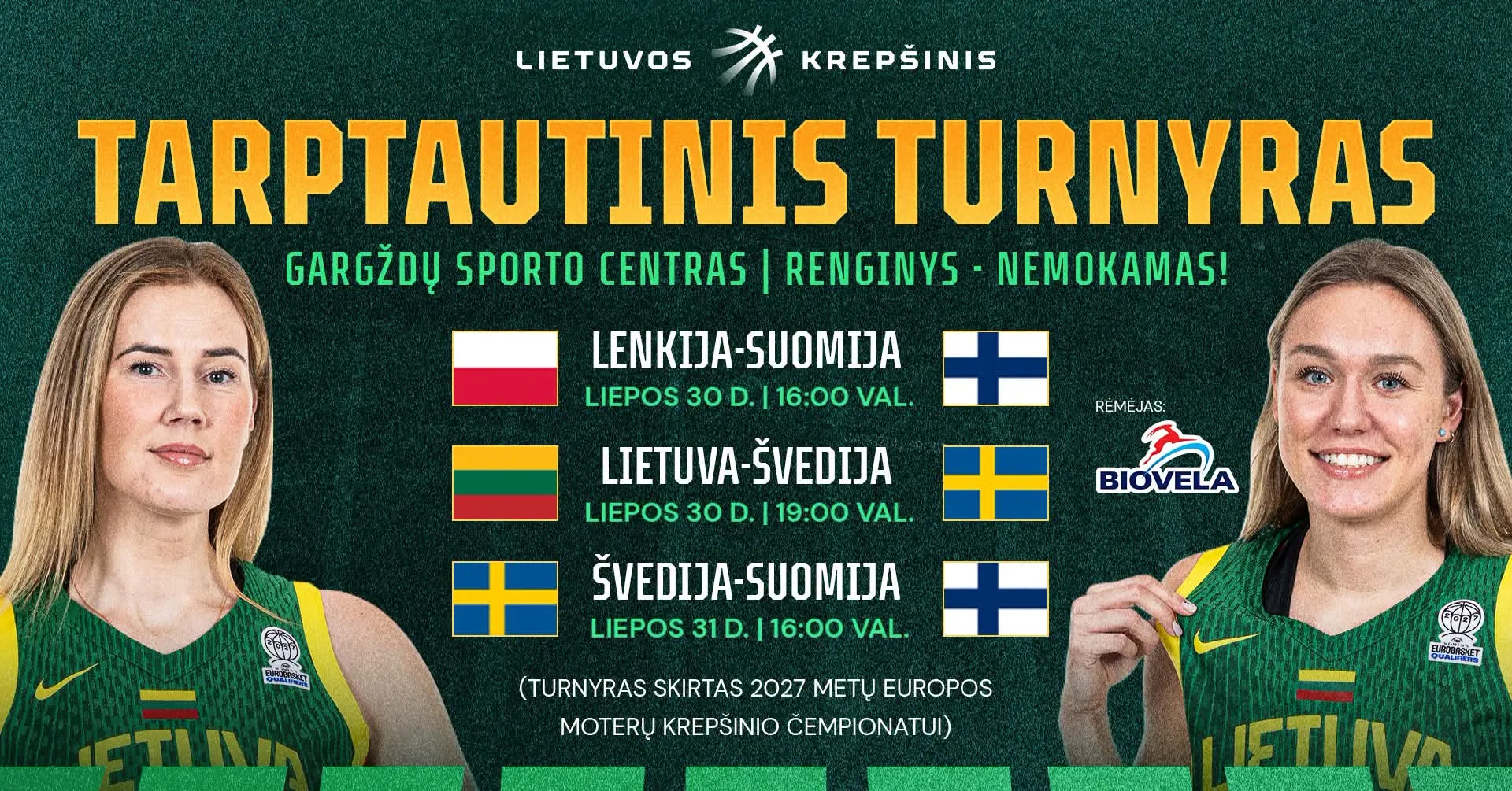 Tarptautinis turnyras: Pasiruošimas 2027 Europos moterų krepšinio čempionatui - naujiena