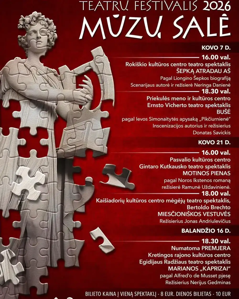 TEATRŲ FESTIVALIS „MŪZŲ SALĖ 2026“