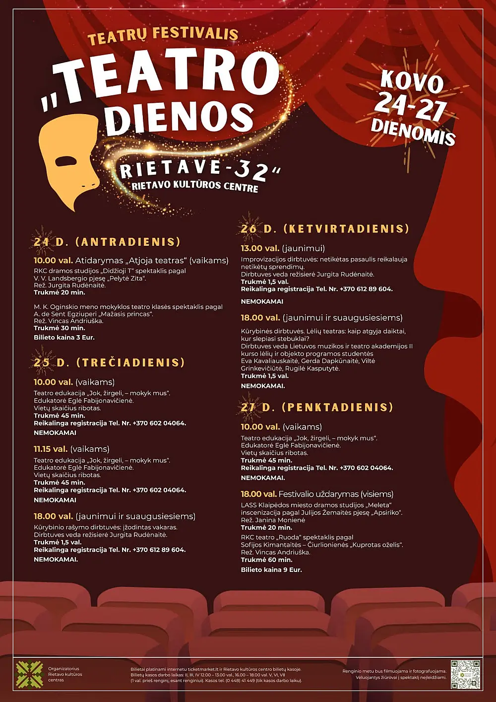 TEATRŲ FESTIVALIS „TEATRO DIENOS RIETAVE"