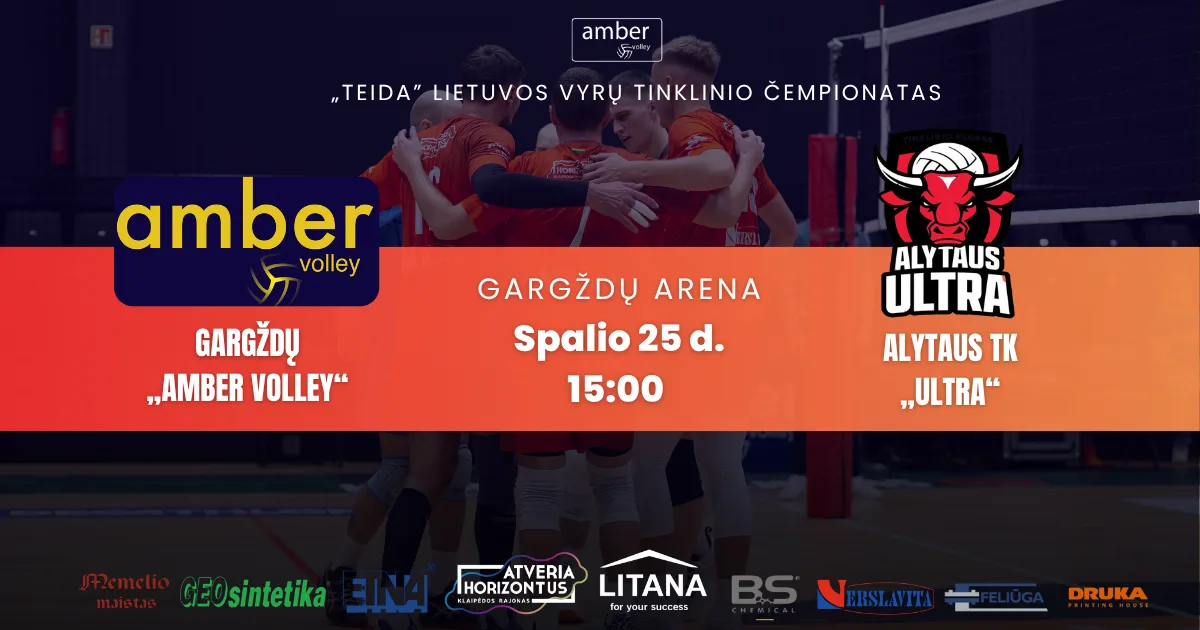 TEIDA: Gargždų "Amber Volley" x Alytaus TK "Ultra"