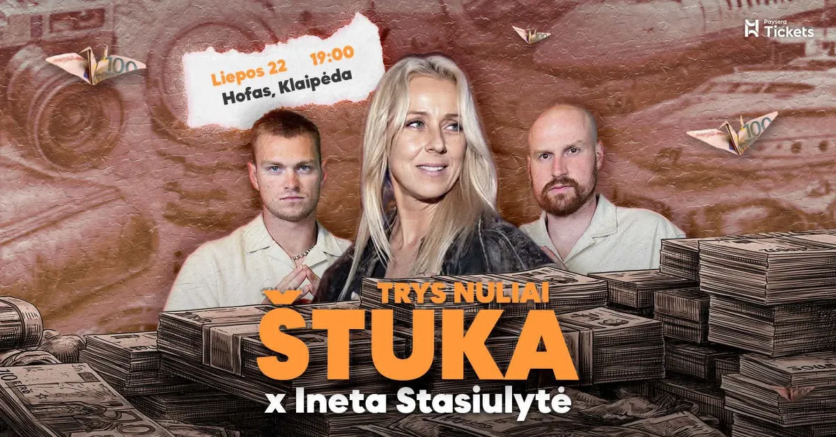 TRYS NULIAI ŠTUKA