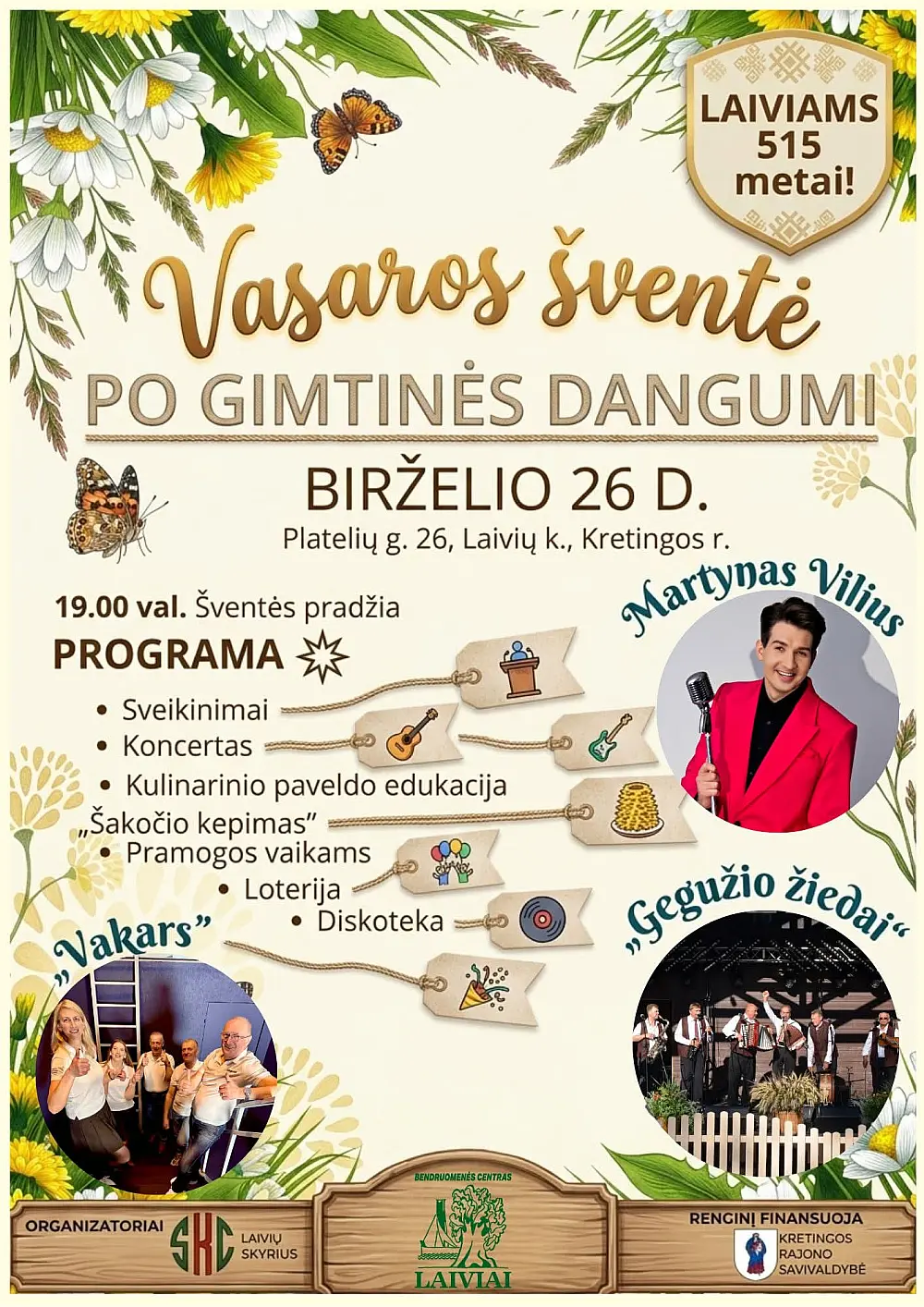 Vasaros šventė: Po gimtinės dangumi
