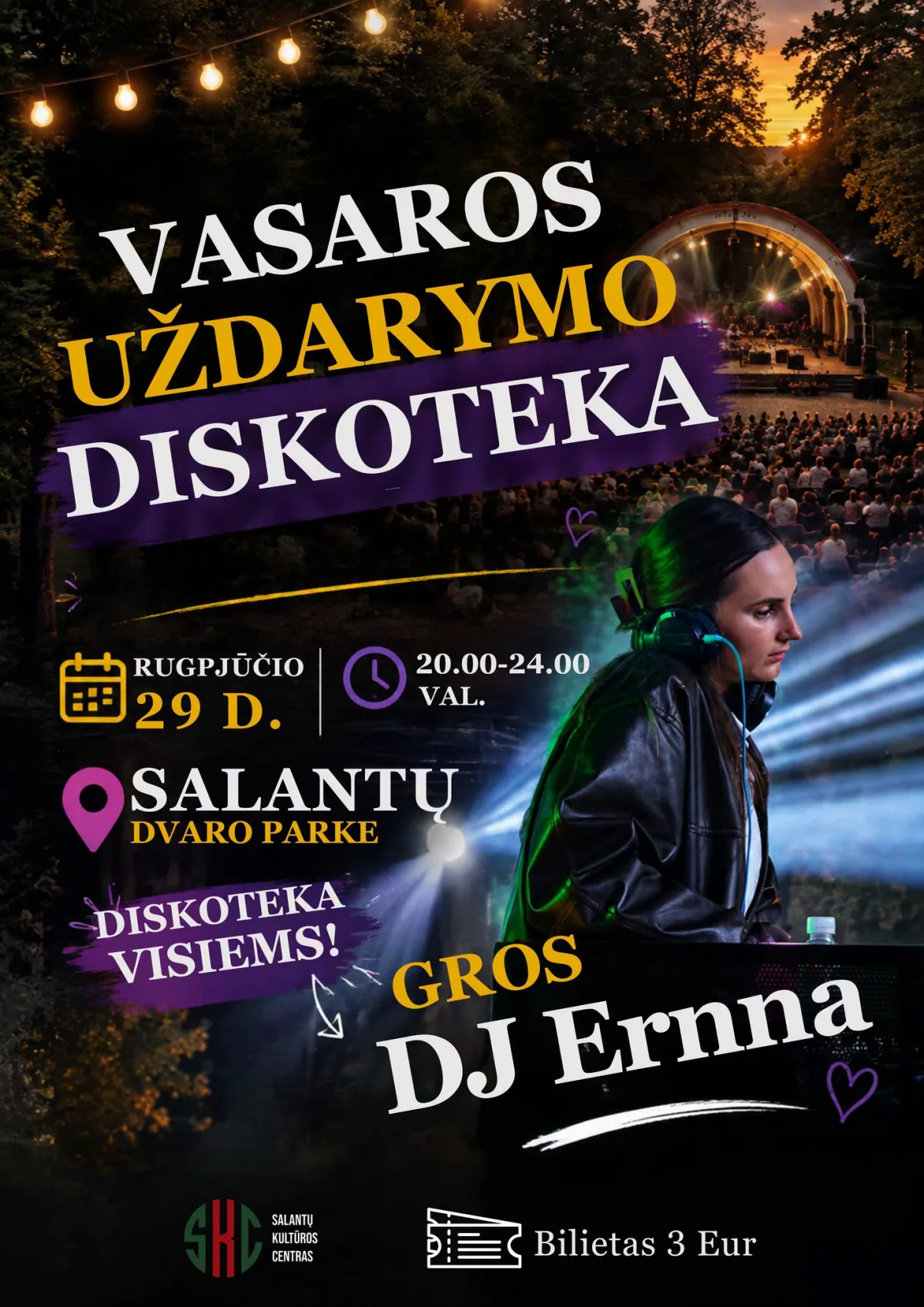 VASAROS UŽDARYMO DISKOTEKA SALANTUOSE