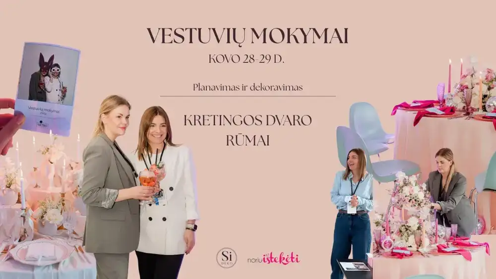 Vestuvių planavimo ir dekoravimo mokymai