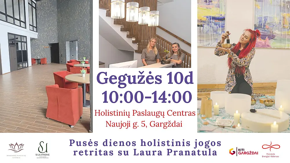 Vidinis pavasaris. Pusės dienos holistinis jogos retritas su Laura Pranatula.