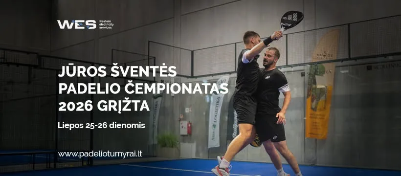 WES – Jūros šventės padelio čempionatas 2026