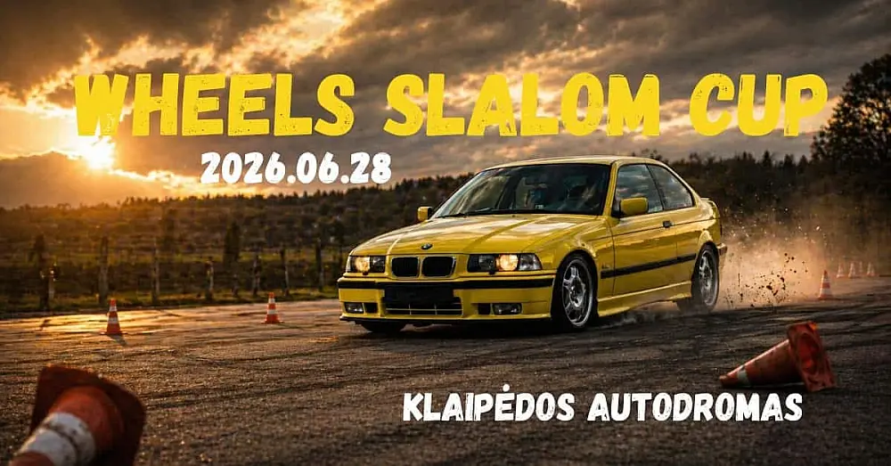 WHEELS SLALOM CUP – automobilių slalomo varžybos