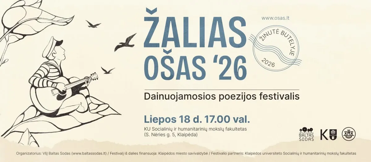 Žalias ošas 2026 | Žinutė butelyje