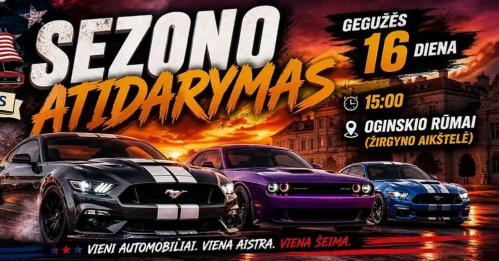 Žemaitijos Amerikietiškų automobilių klubo sezono atidarymas 2026